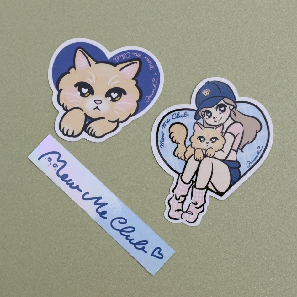 【Omochi × Mew Me Club Collaboration item 】ステッカーセット