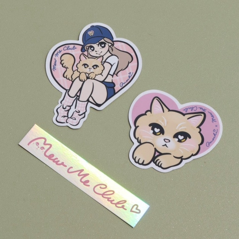 【Omochi × Mew Me Club Collaboration item 】ステッカーセット