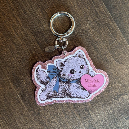 【Mew Me Club】1st Anniversary Cat Glitter Keychain