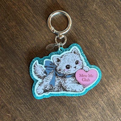 【Mew Me Club】1st Anniversary Cat Glitter Keychain