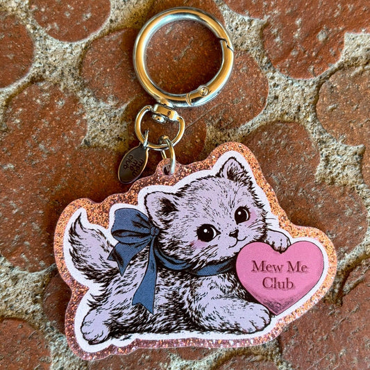【Mew Me Club】1st Anniversary Cat Glitter Keychain