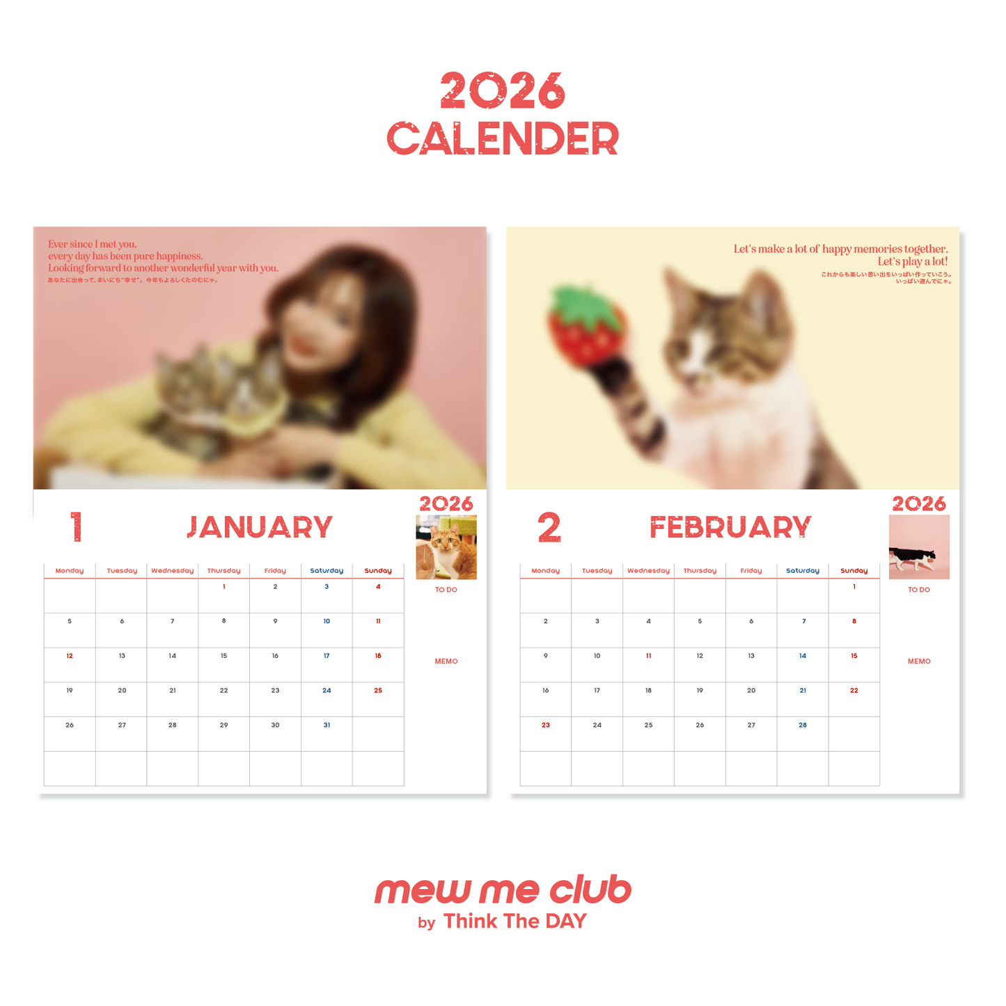 【Mew Me Club】2026 WALL CALENDER