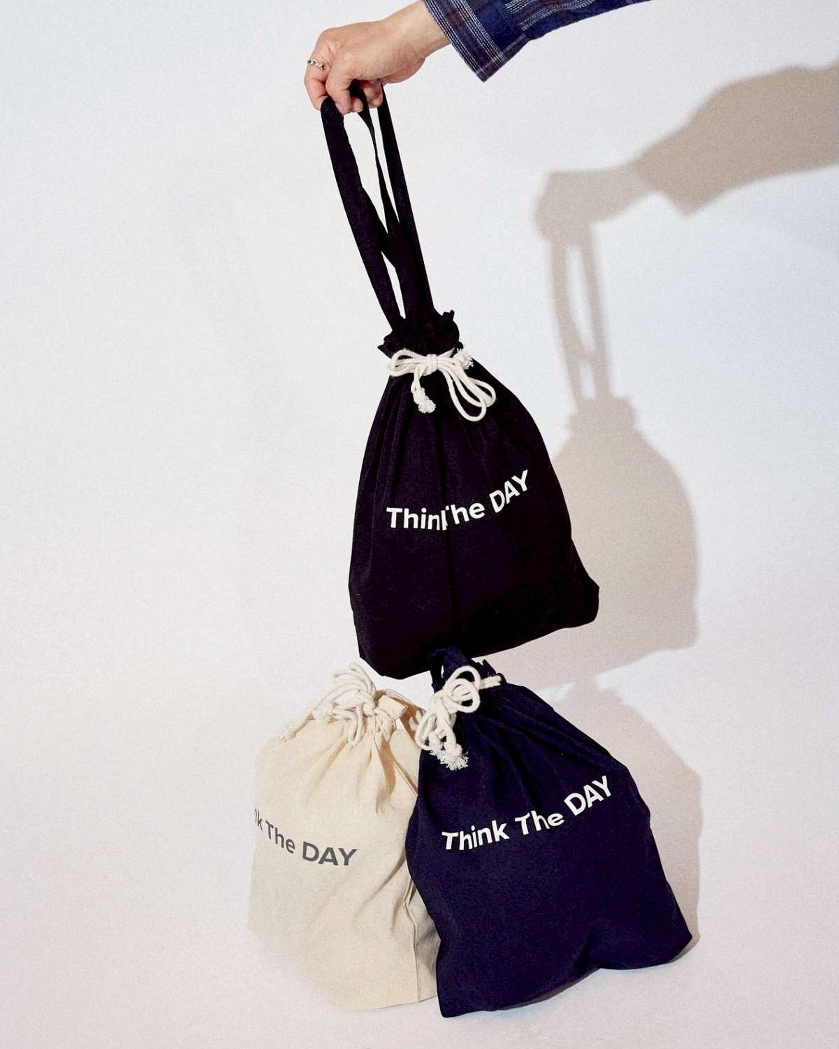 コットン巾着バッグ