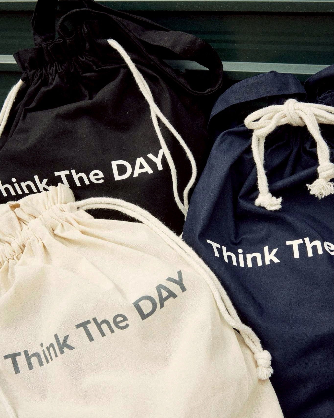 コットン巾着バッグ