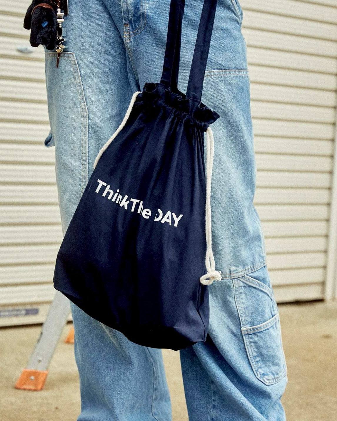 コットン巾着バッグ