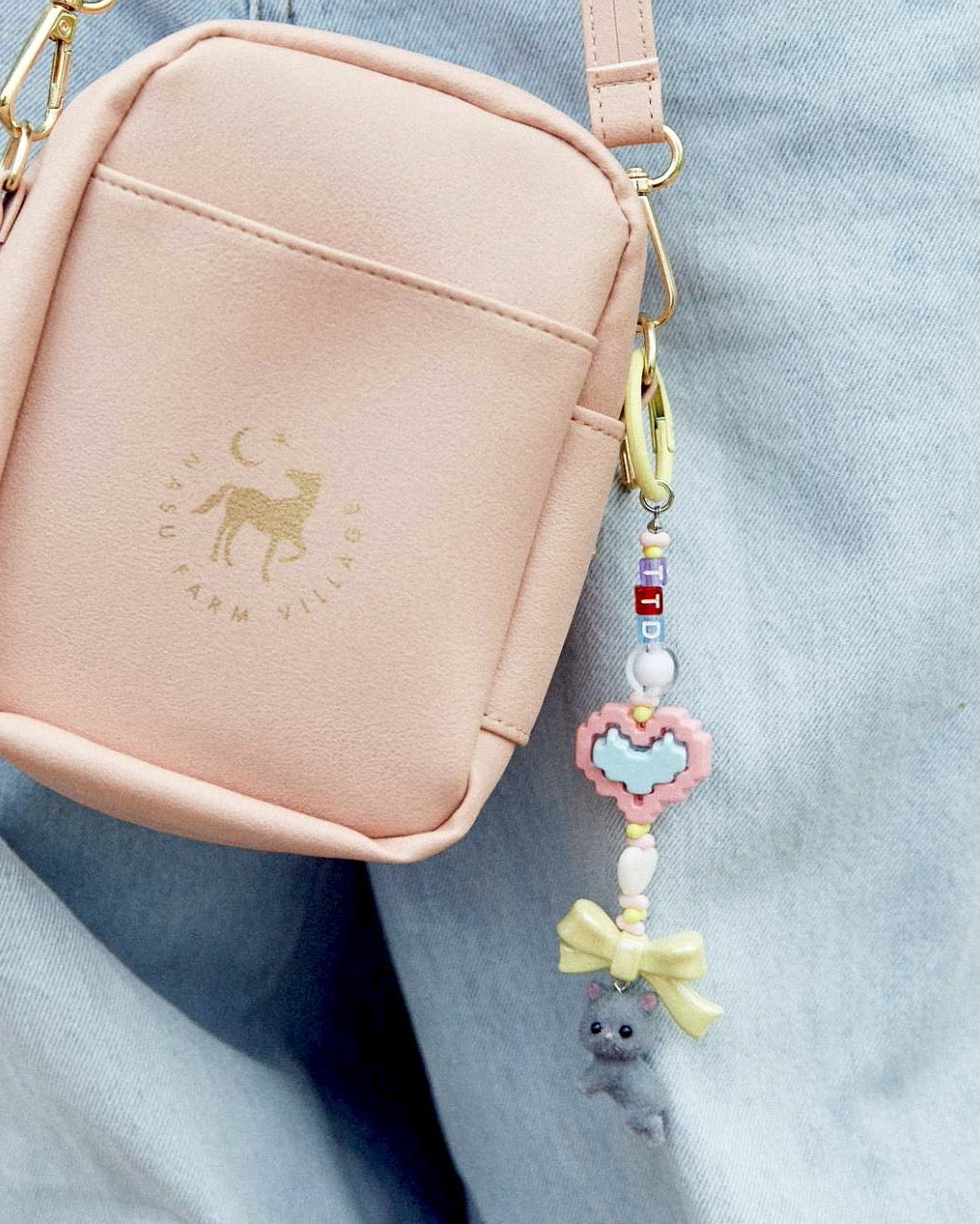 Lovesome Pixel Heart Charm